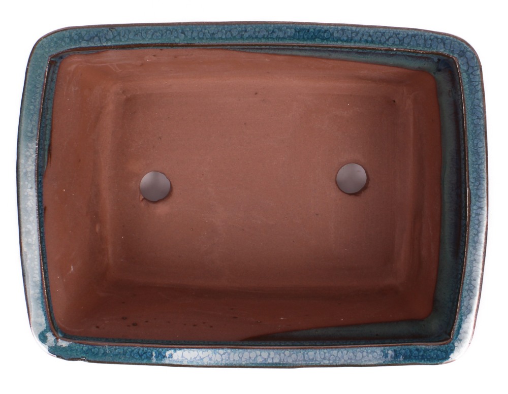 Bonsai - Schale  eckig  22 x 16.5 x 9.5 cm blaugrün  22159