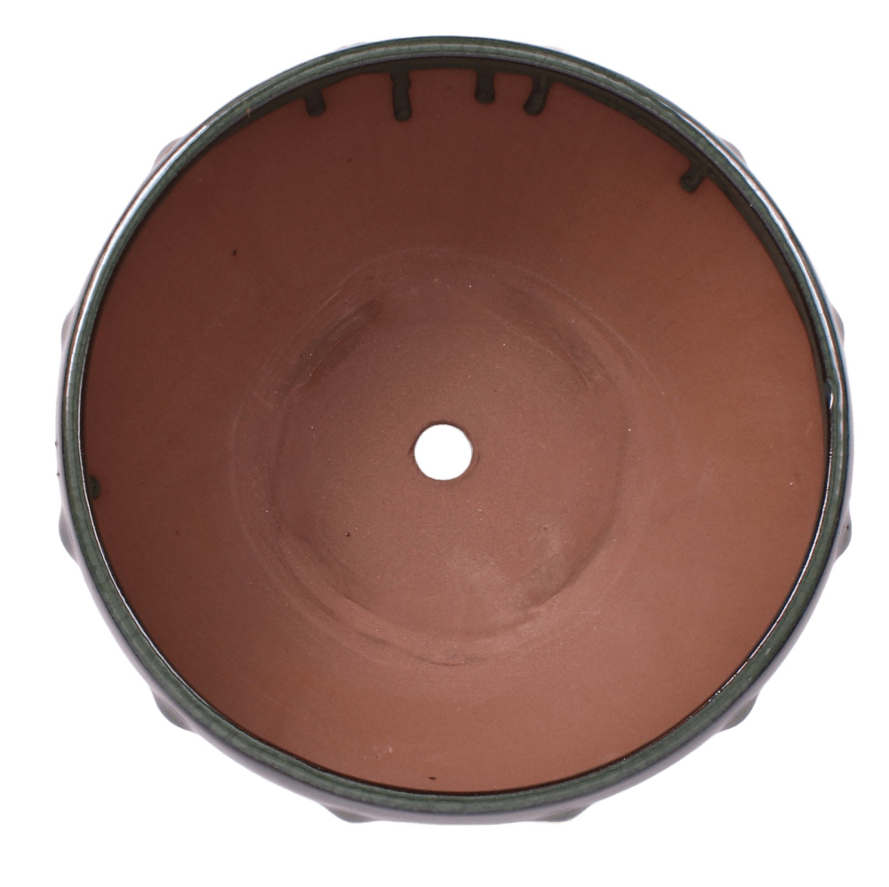 Bonsai - Schale rund 20,5 Ø x 10.5 cm moosgrün  22172