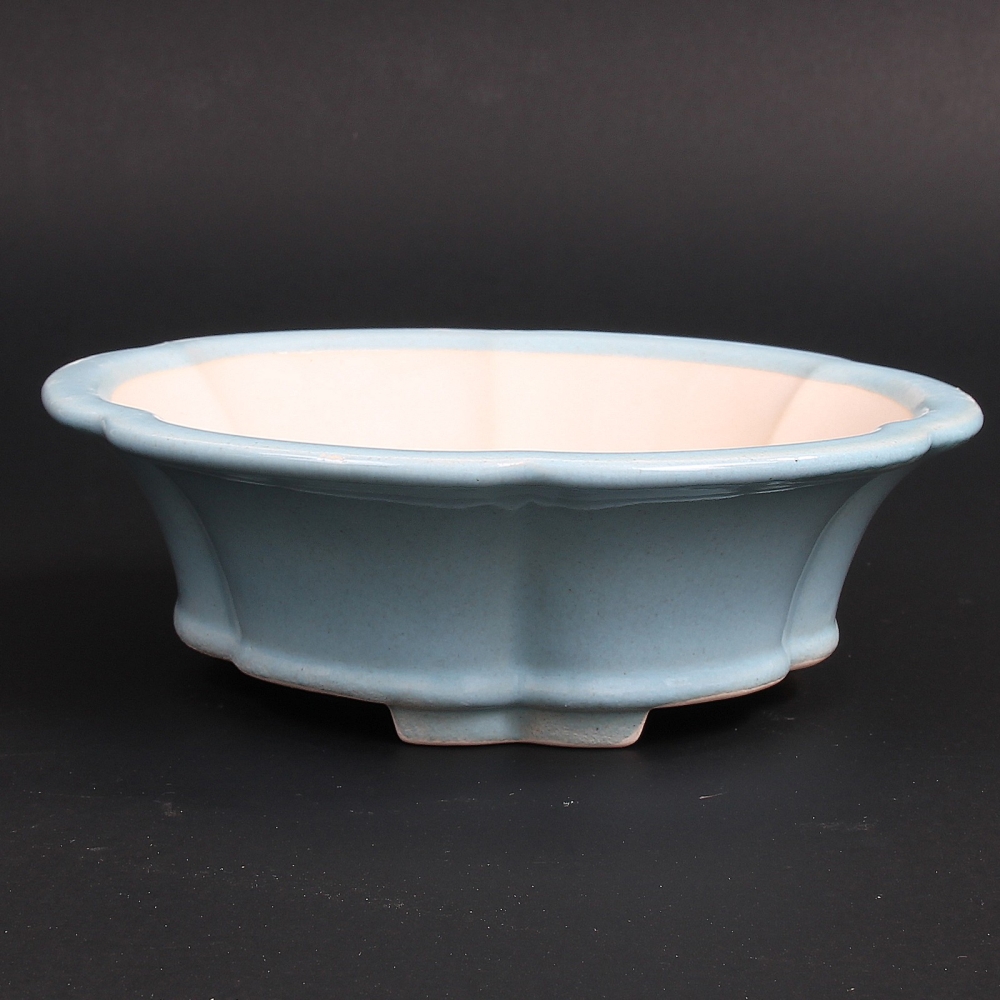Bonsai - Schale rund 20 Ø x 6,5 cm hellblau 22854