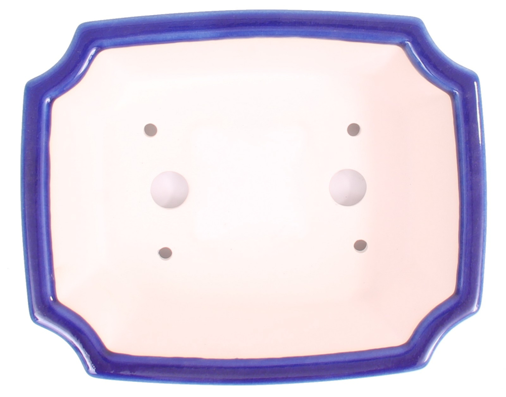 Bonsai - Schale eckig 22 x 17 x 6,5 cm  blau 22882