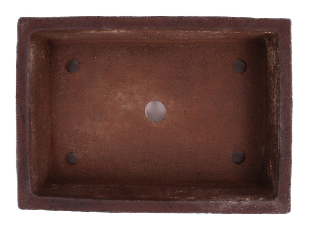 Bonsai-Schale eckig 24x17x5.5 cm Axel Brockmann handgemacht frostfest gebraucht