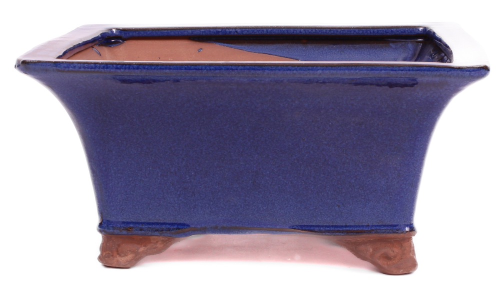 Bonsai - Schale 23.5 x 23.5 x 11.5 cm, blau  30037