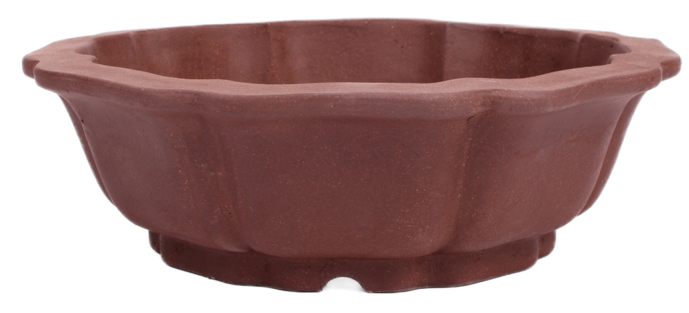 Bonsai - Schale rund 26 Ø x 8.5 cm  braun 30046