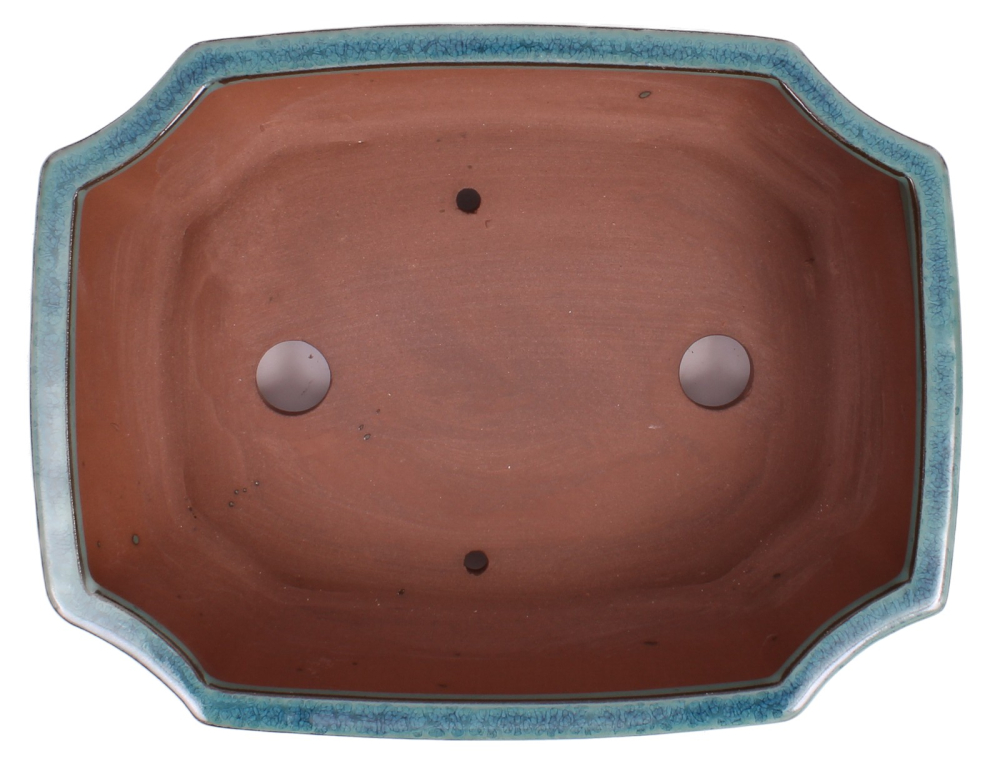 Bonsai - Schale eckig 27.5 x 21 x 8.5 cm grün 30122