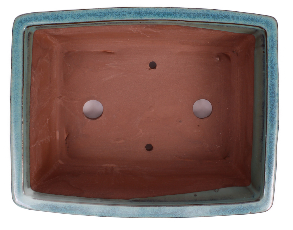 Bonsai - Schale eckig 25.5 x 20 x 10 cm grün 30124