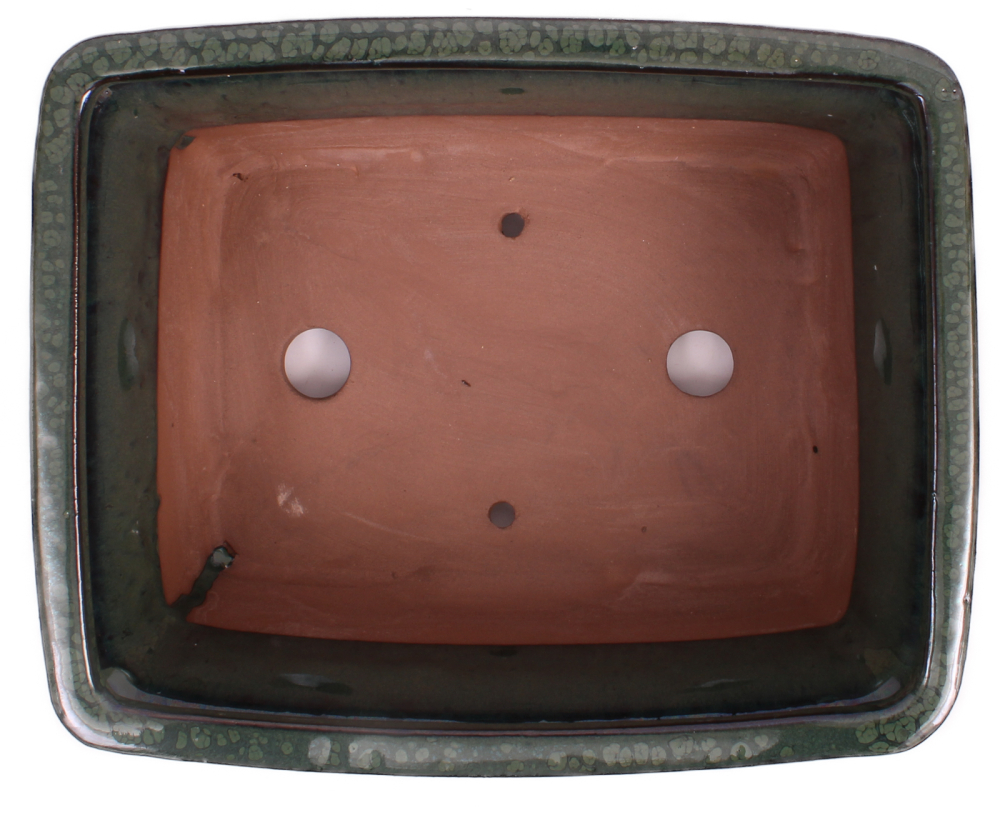 Bonsai - Schale  eckig  26.5 x 21 x 10 cm moosgrün  30130