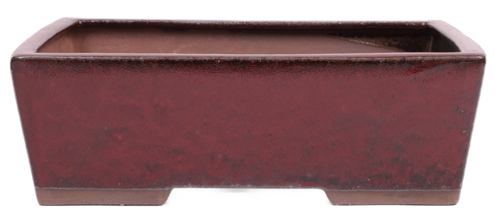 Bonsai - Schale eckig 29 x 22.5 x 9.5 cm bordeaux 30142