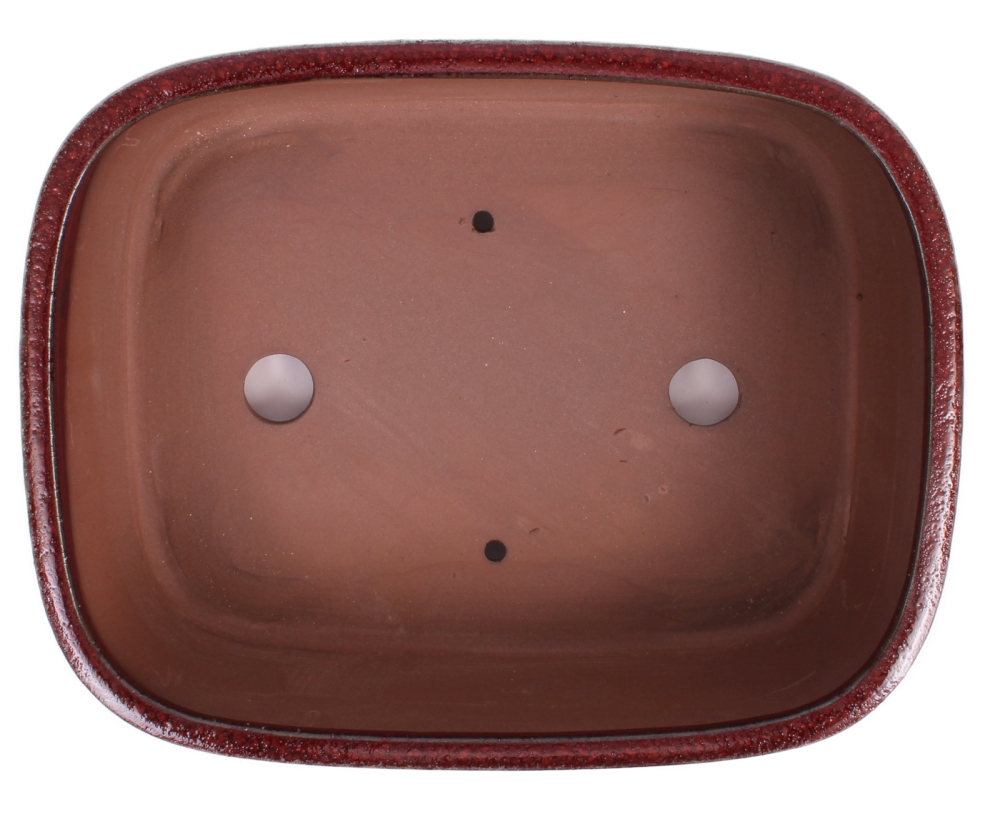 Bonsai - Schale  eckig 27 x 21 x 9.5 cm bordeaux 30161