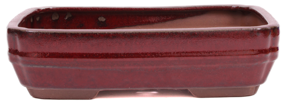 Bonsai - Schale eckig 27 x 20.5 x 7 cm bordeaux 30171