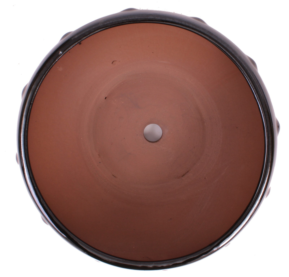 Bonsai - Schale rund 26.5 Ø x 12.5 cm schwarz 30181