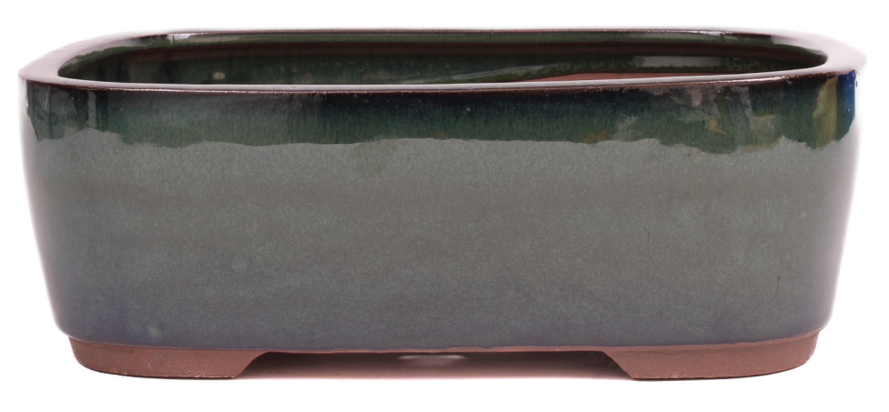 Bonsai - Schale  eckig 27 x 21 x 9.5 cm moosgrün  30182