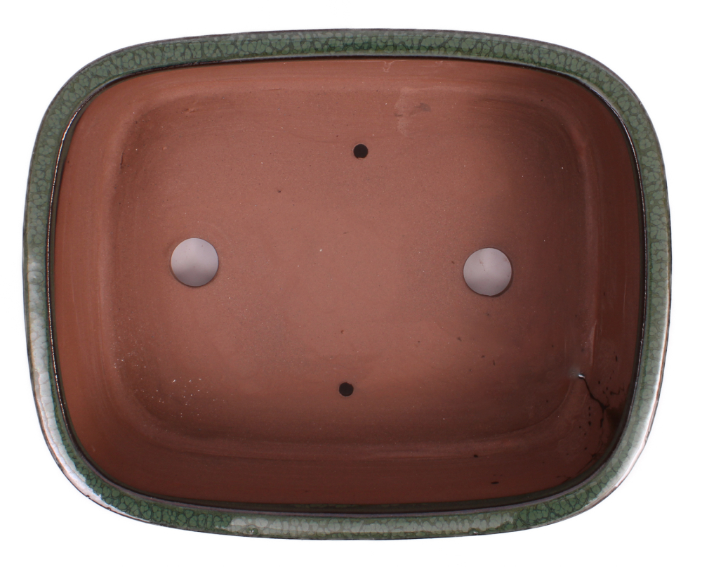 Bonsai - Schale  eckig 27 x 21 x 9.5 cm moosgrün  30182