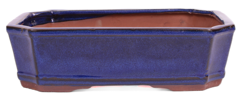 Bonsai - Schale eckig 26 x 20 x 7.5 cm blau  30428