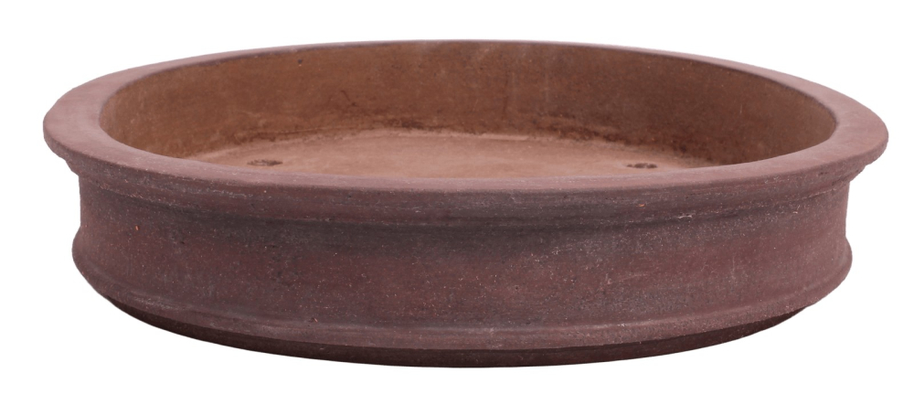 Bonsai-Schale Axel Brockmann oval braun unglasiert 38,2 × 28,2 × 5,6 cm gebraucht 40000