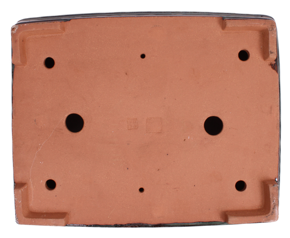 Bonsai - Schale eckig 44.5 x 35 x 10.5 cm moosgrün frostfest 40075