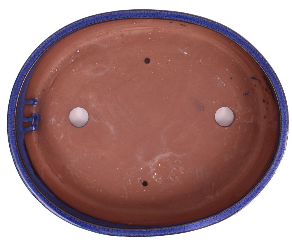 Bonsai - Schale oval 32 x 26 x 7 cm blau 40138