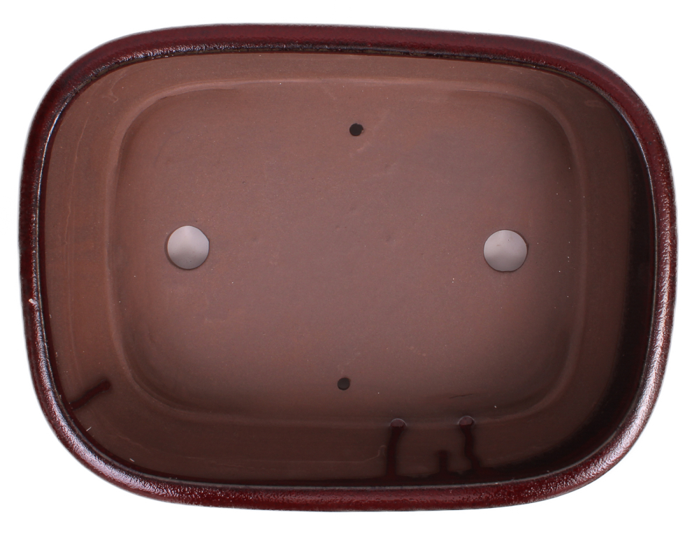Bonsai - Schale eckig 32 x 24 x 10 cm bordeaux 40157
