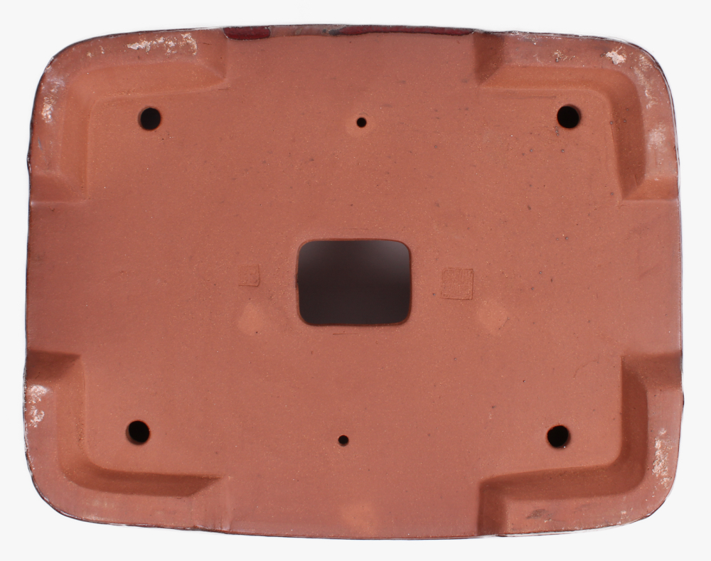 Bonsai - Schale eckig 53 x 42 x 10 cm bordeaux frostfest 40178