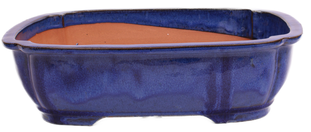 Bonsai - Schale eckig 38 x 30 x 10.5 cm blau 2.Wahl  40180A