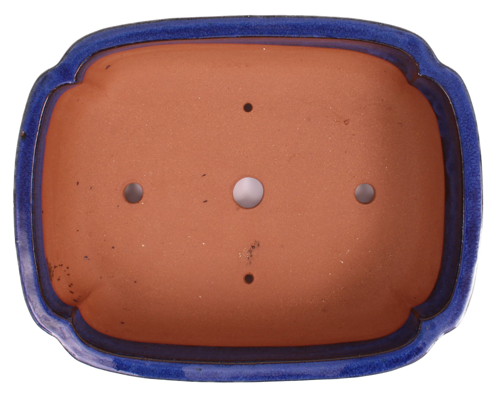 Bonsai - Schale eckig 38 x 30 x 10.5 cm blau 2.Wahl  40180A