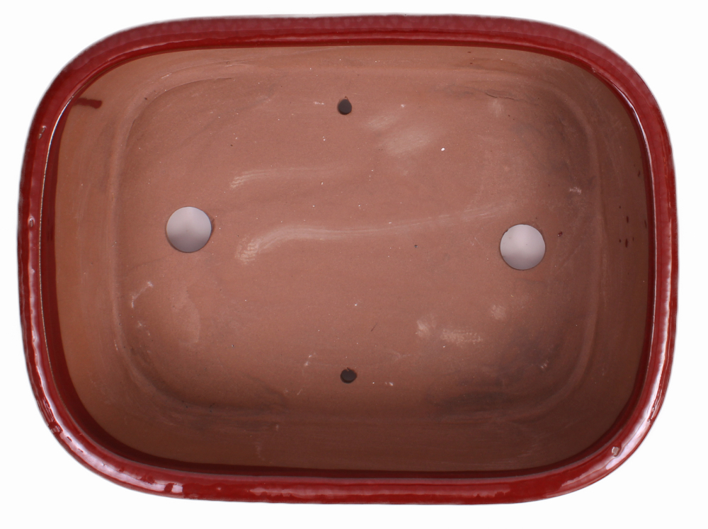 Bonsai - Schale eckig 32 x 24 x 10 cm braunrot 40183