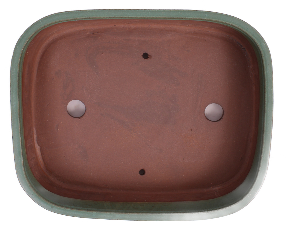 Bonsai - Schale eckig 31 x 25 x 7.3 cm mattgrün 40190