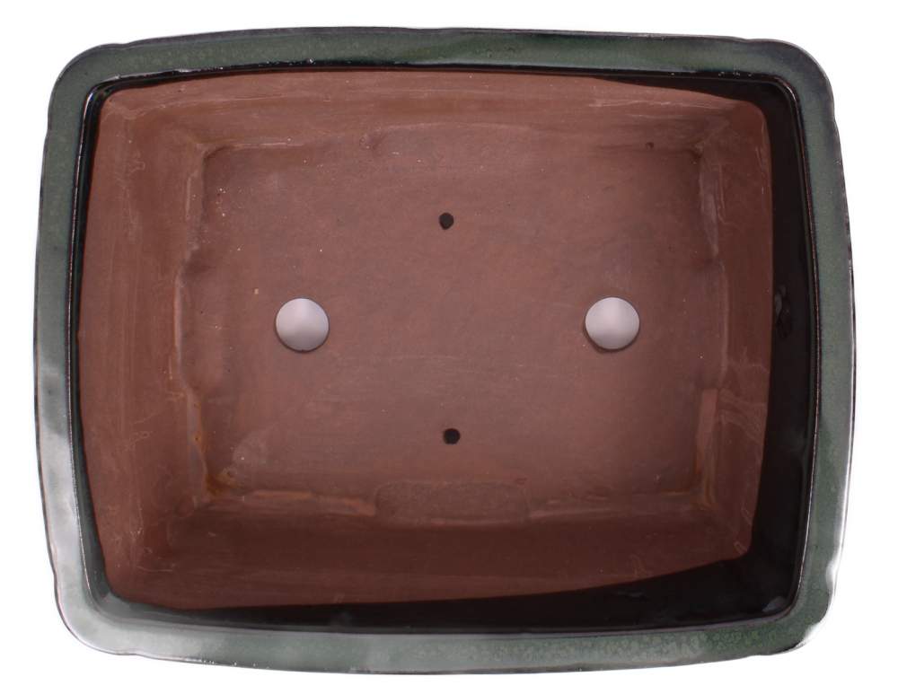 Bonsai - Schale  eckig  31 x 24.5 x 10.5 cm moosgrün  40203