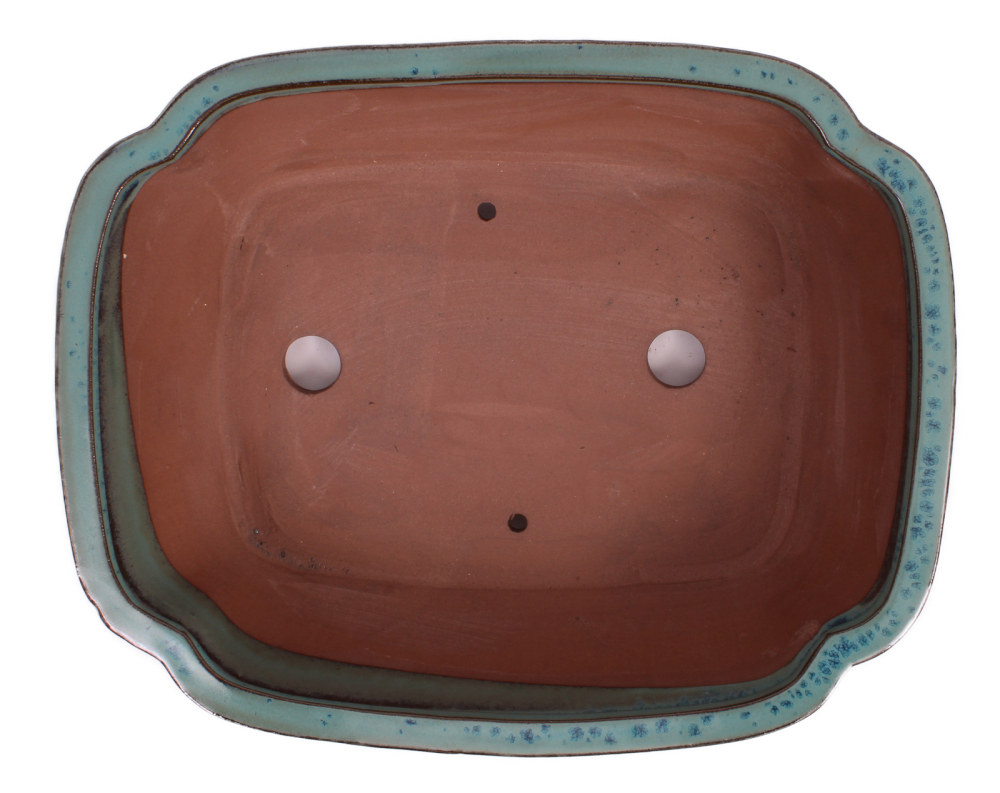 Bonsai - Schale eckig 33 x 26 x 10 cm grün 40209