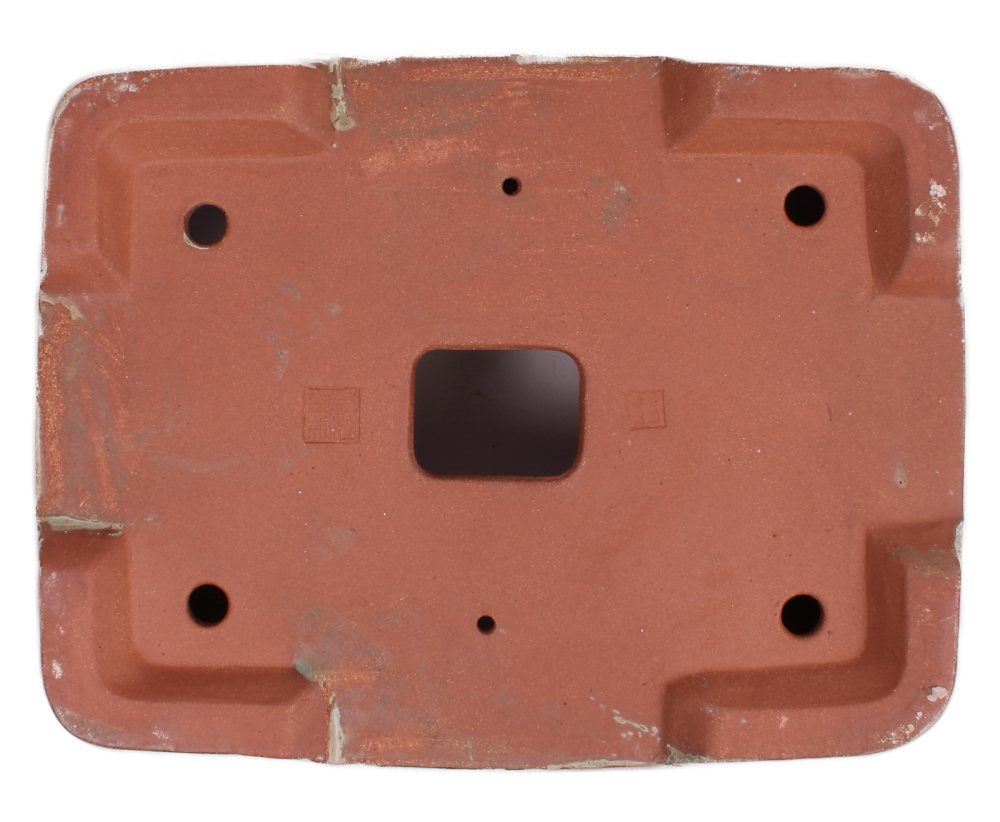 Bonsai - Schale eckig ca. 42.5 x 33.5 x 12.5 cm mattgrün frostfest  40217