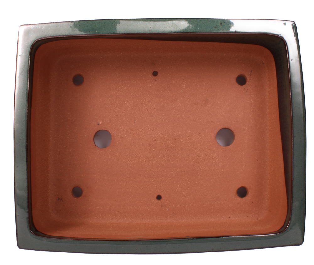 Bonsai - Schale  eckig 42 x 33.5 x 12.5 cm moosgrün frostfest 40219