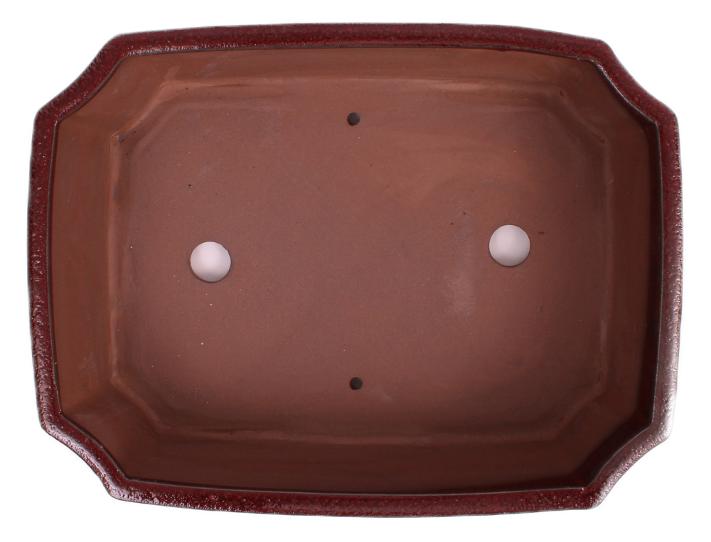 Bonsai - Schale eckig 32.5 x 23 x 9 cm bordeaux 40222