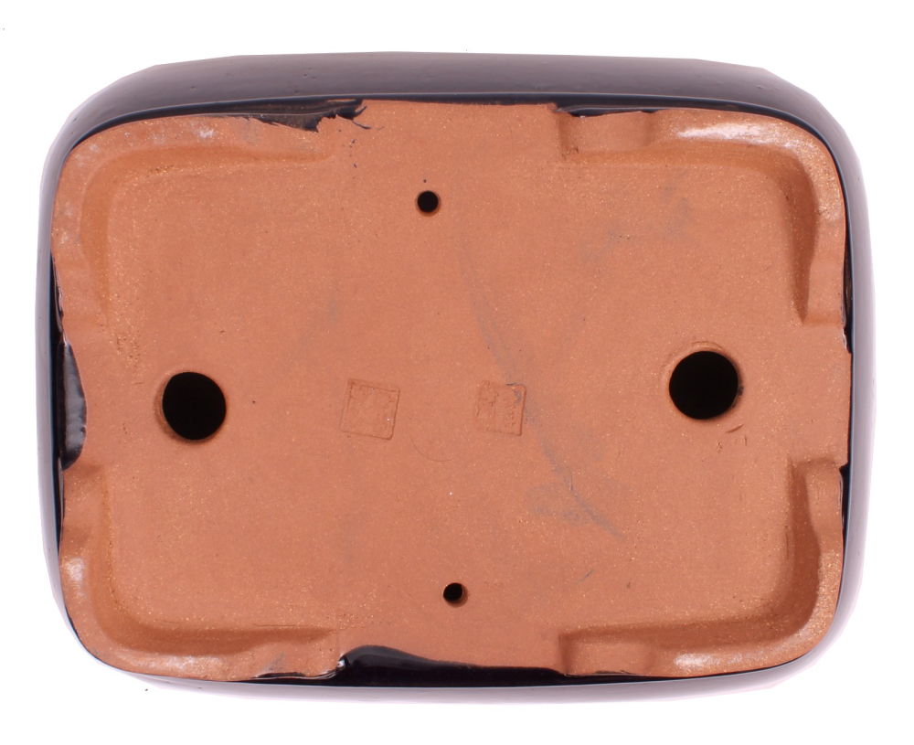 Bonsai - Schale  eckig  31 x 25 x 9.5 cm dunkelblau frostfest 40224