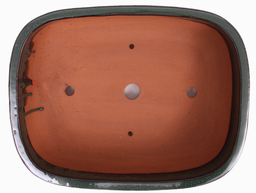 Bonsai - Schale  eckig 37 x 29 x 10.5 cm moosgrün 40238