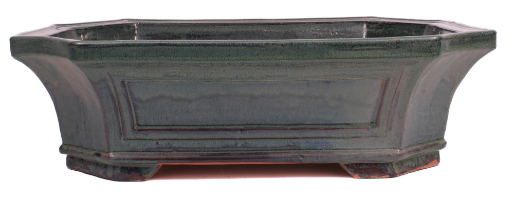 Bonsai - Schale  eckig  54.5 x 46 x 15.5 cm moosgrün frostfest 40257