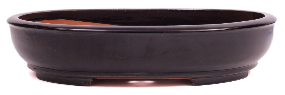 Bonsai - Schale oval 46 x 38.5 x 10.5 cm dunkelblau frostfest 40260