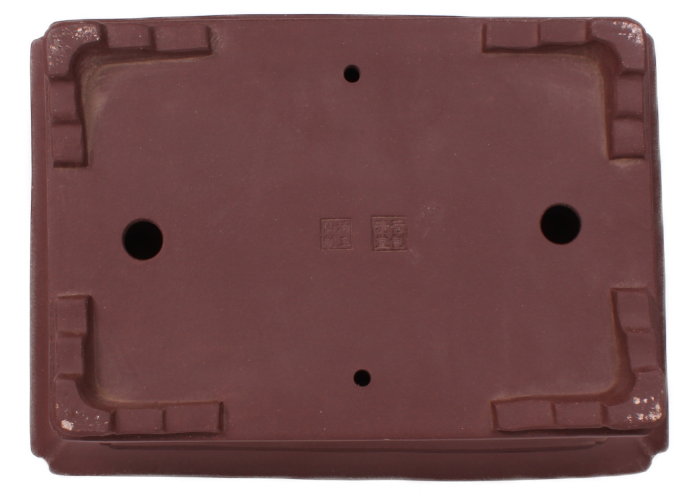 Bonsai - Schale  eckig  31 x 23 x 9 cm unglasiert braun frostfest aus Yixing