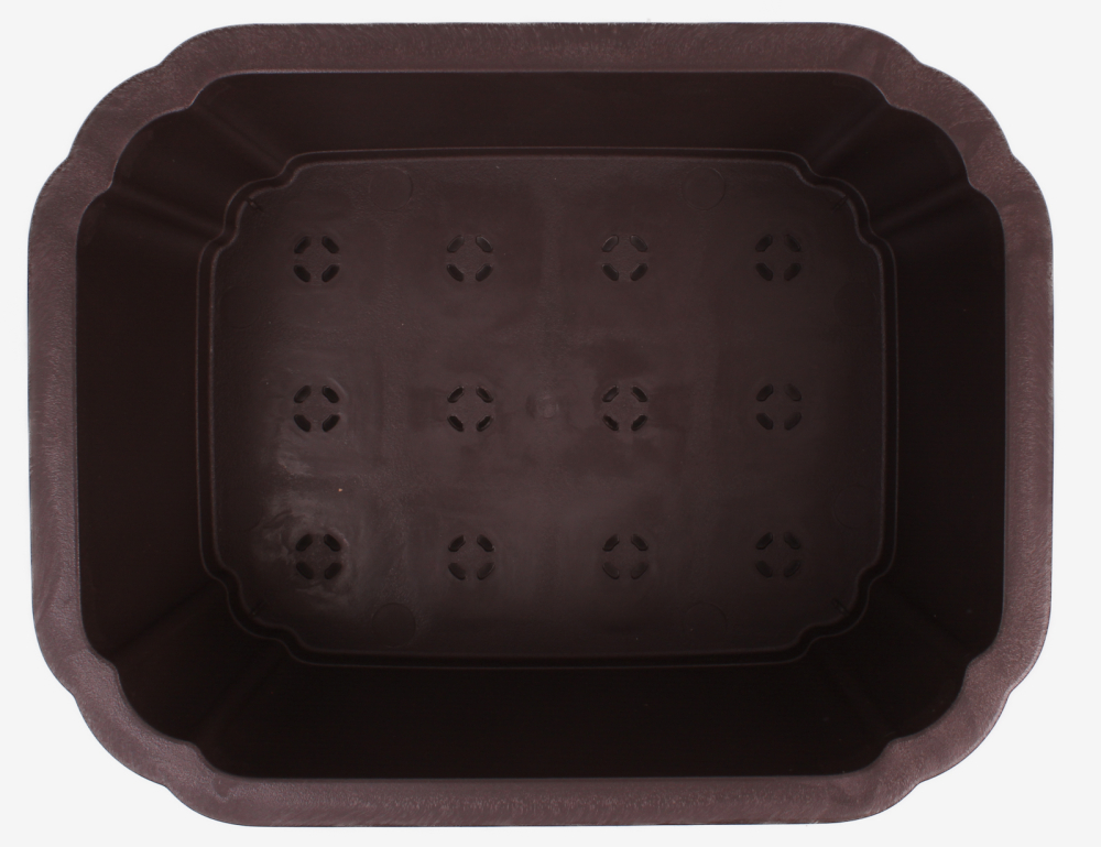 Bonsai - Schale eckig 38.5 x 30 x 15 cm Kunststoff  sehr stabil 40276