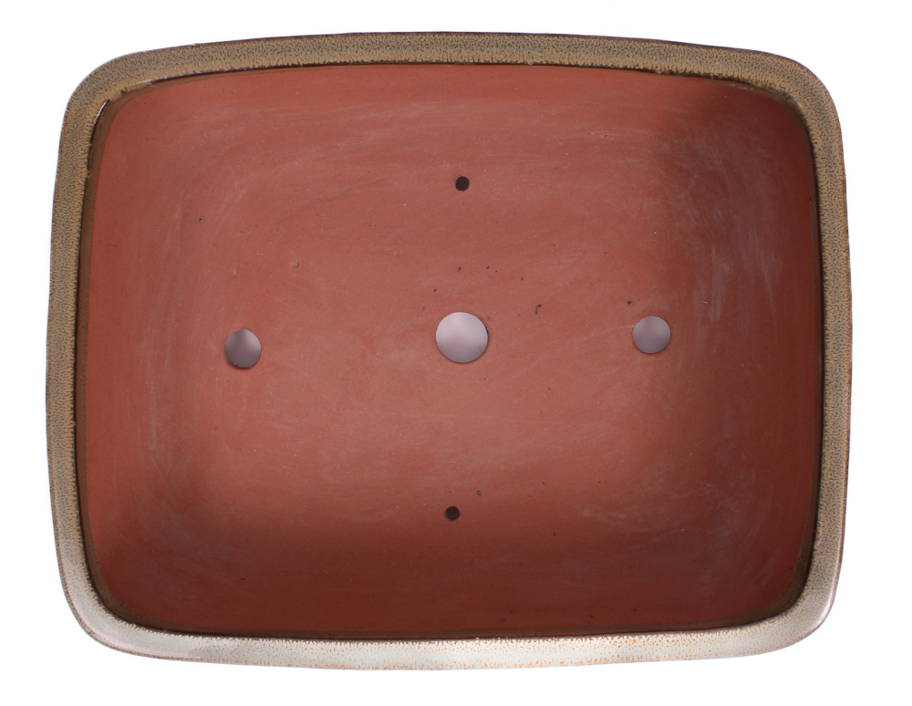 Bonsai - Schale eckig 38 x 30 x 10.5 cm, hellbraun 40405