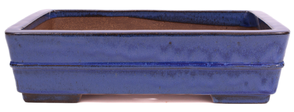 Bonsai - Schale  eckig  36 x 28.5 x 9.5 cm blau frostfest 40411