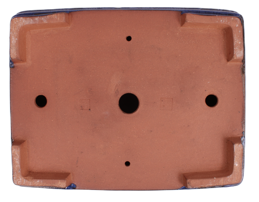 Bonsai - Schale  eckig  36 x 28.5 x 9.5 cm blau frostfest 40411