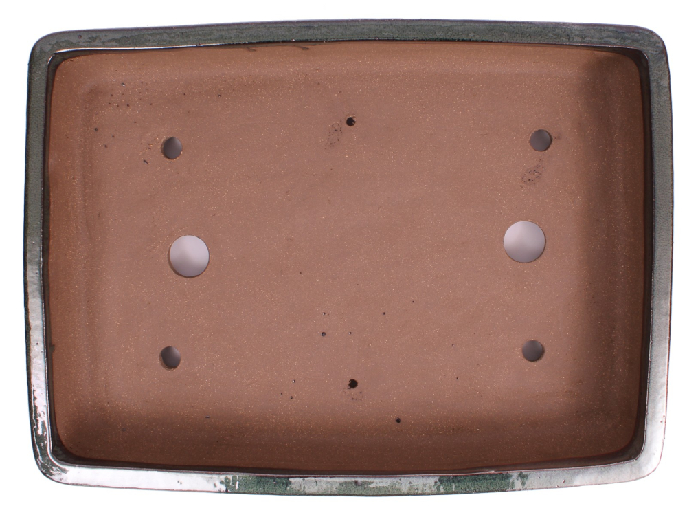 Bonsai - Schale  eckig  53 x 38 x 9.3 cm moosgrün frostfest 40414