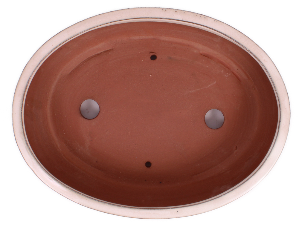 Bonsai - Schale oval 31.5 x 24 x 8 cm, creme 40445