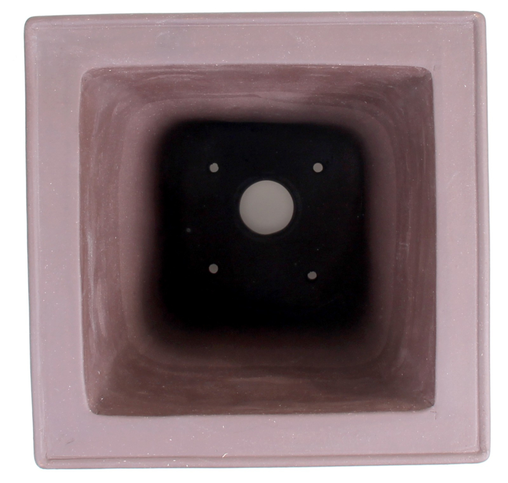 Bonsai - Kaskadenschale Ueno 20,5 x 20,5 x 29 cm, dunkelbraun, 50002