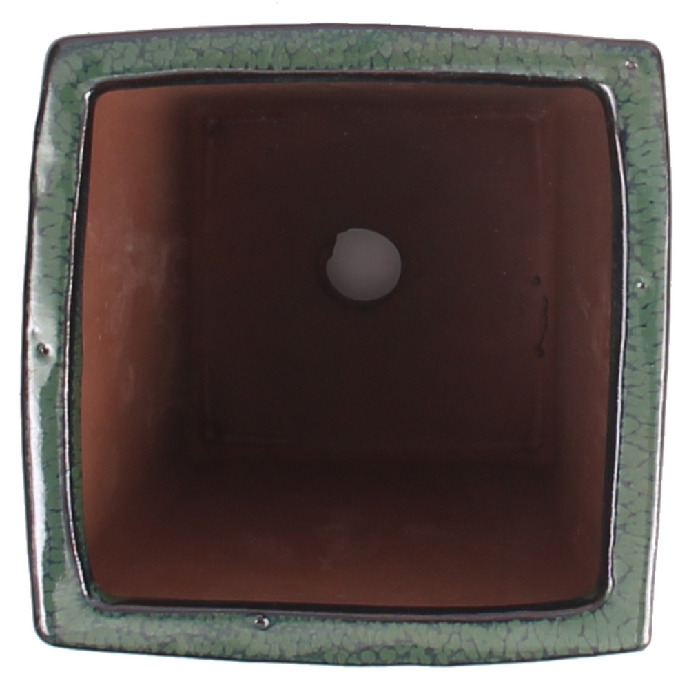 Bonsai - Kaskadenschale 10.5 x 10.5 x 14.5 cm,  grün 50174