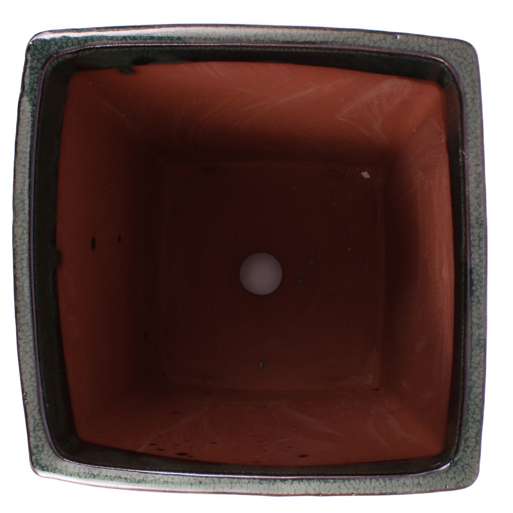 Bonsai Kaskadenschale ca. 18 x 18 x 23 cm moosgrün 50175