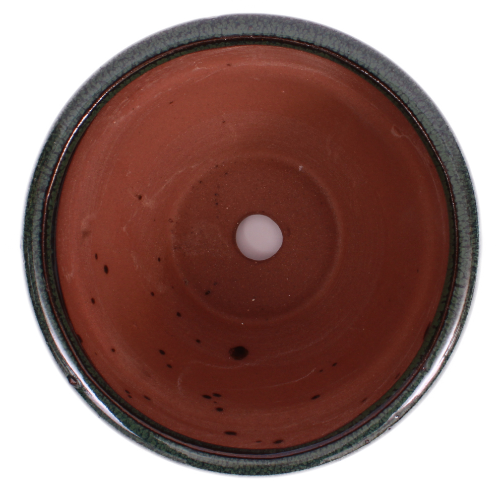 Bonsai Kaskadenschale rund 13 Ø x 8.2 cm, grün  50180