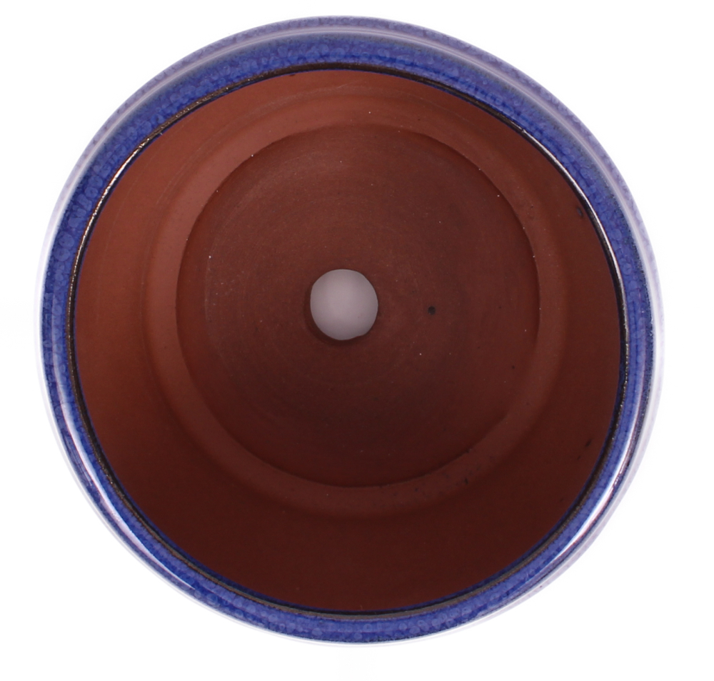 Bonsai Kaskadenschale rund 13 Ø x 8.2 cm, blau  50182