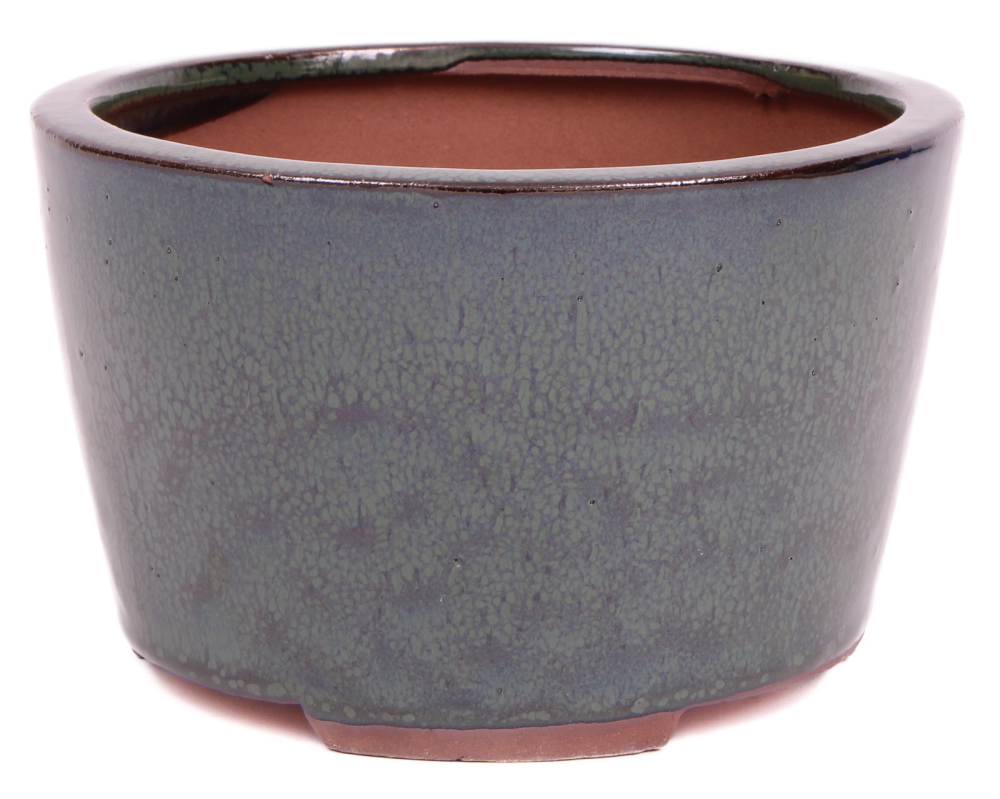 Bonsai Kaskadenschale rund 13 Ø x 8.2 cm, grün 50183