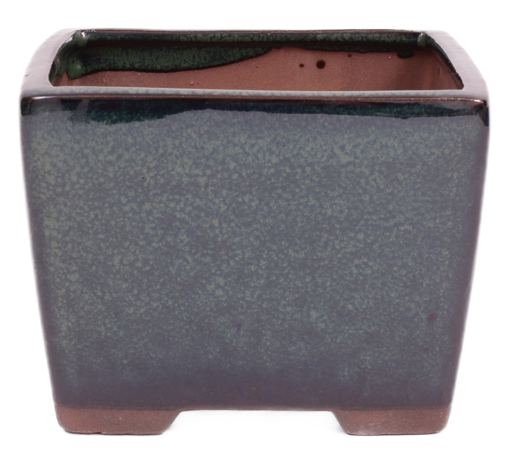 Bonsai Kaskadenschale quadratisch 13.5 x 13.5 x 10.5 cm grün  50205