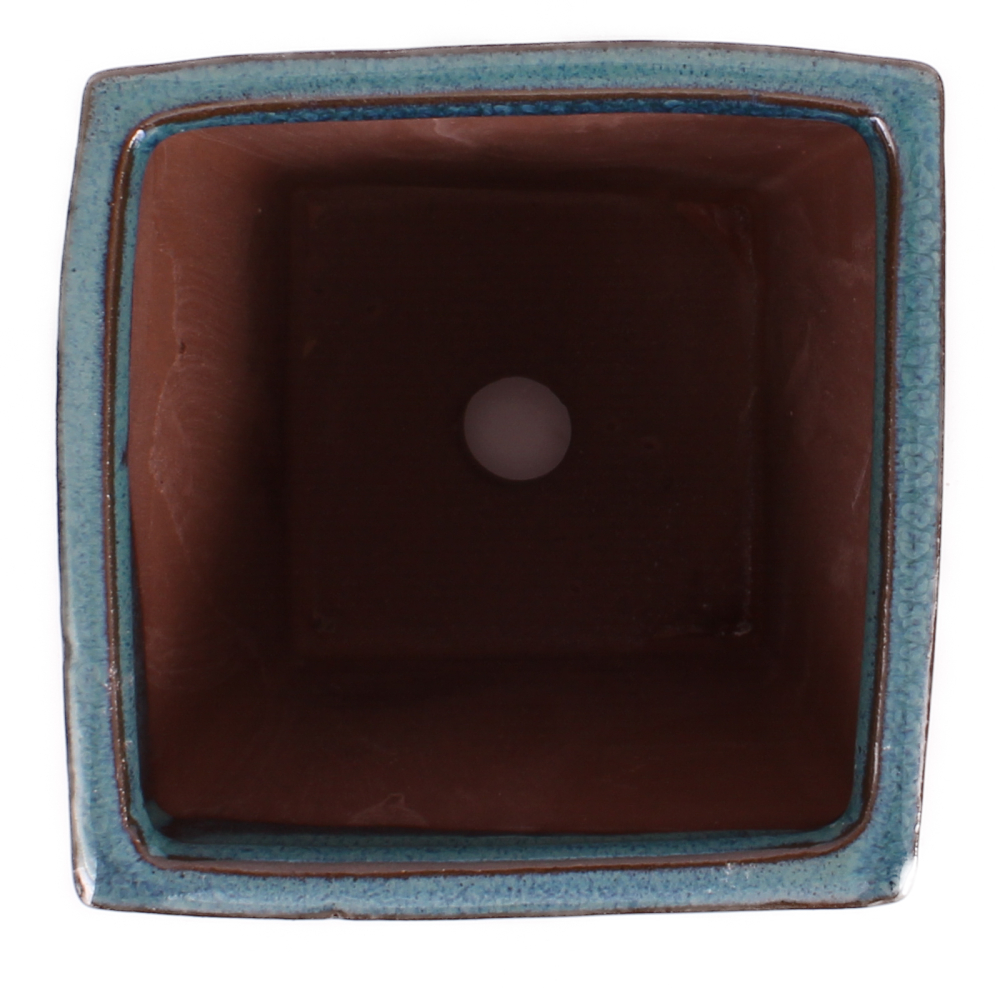 Bonsai - Kaskadenschale 10.5 x 10.5 x 14.5 cm grünblau 50231